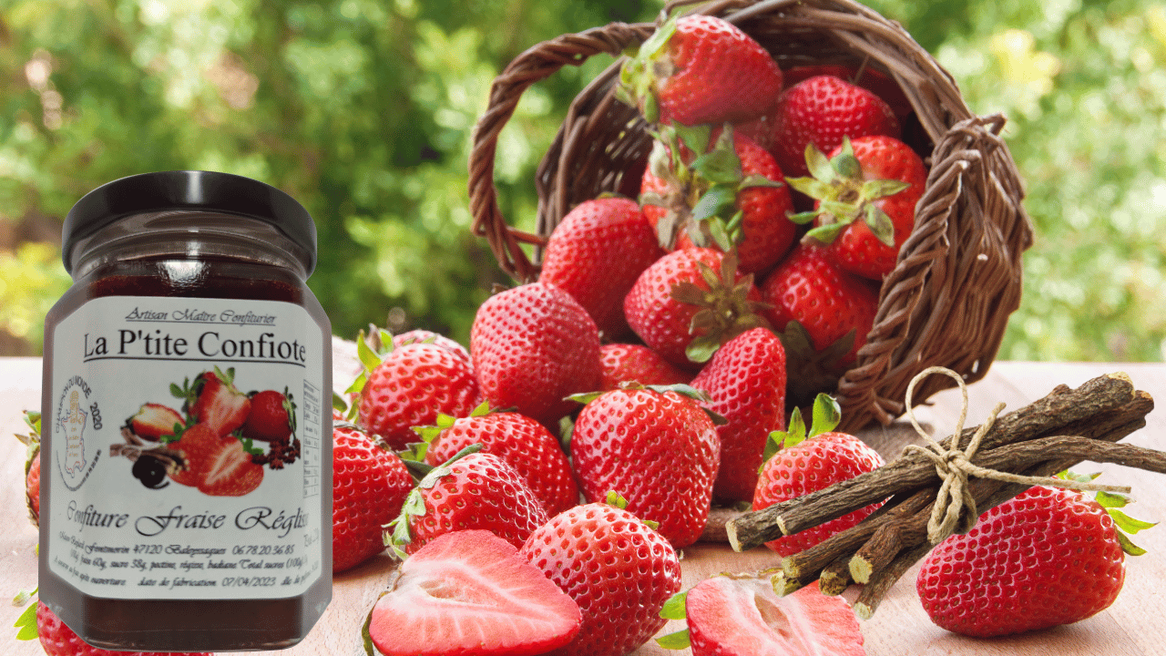 Confiture de fraise à la réglisse